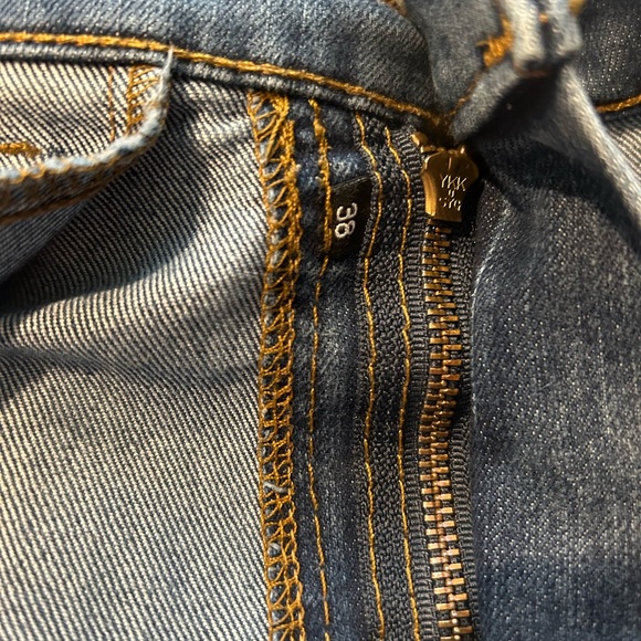 Origin men’s blue jeans relaxed fit boot cut dark medium wash - Picture 8 of 9